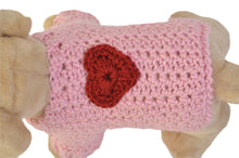 Knit Heart Dog Sweater